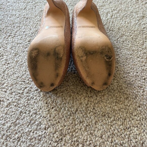 Dream Pairs Rose Gold High Heel Pumps | Size 6 | 5-Inch Heel | Ankle Strap - Picture 10 of 11